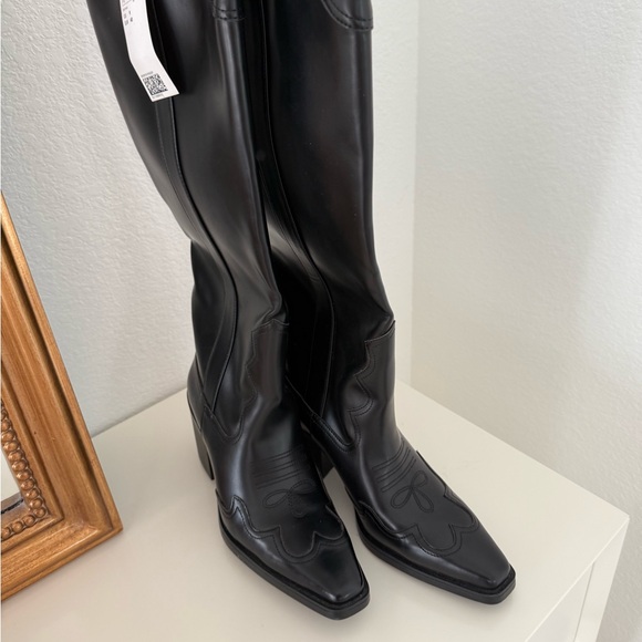 H&M black cowboy boots - Picture 6 of 7